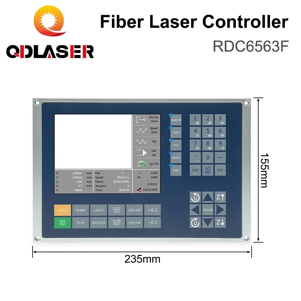 QDLASER Ruida RDC6563FG 3-осевая система управления с автоматической калибровкой 1064 нм машина для резки оптоволокна для машины маркировки волокна