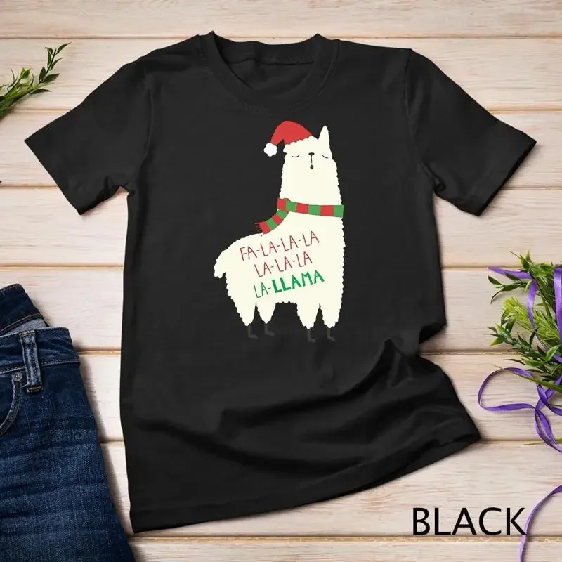 Fa La La Llama T Shirt Cute Llama Christmas Shirt Alpaca Unisex T shirt