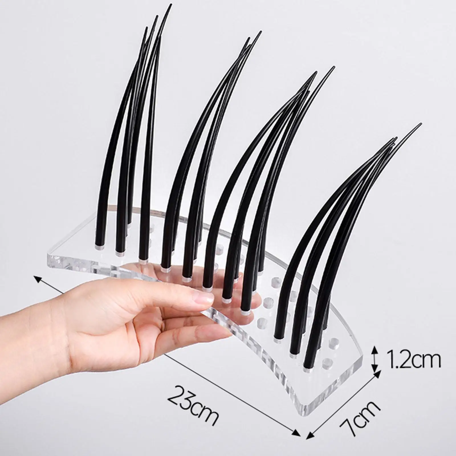 Eyelash Teaching Model Eyelash Extension Training Accessory Tool Makeup Large False Eye Lashes Demonstration Tools for Salon