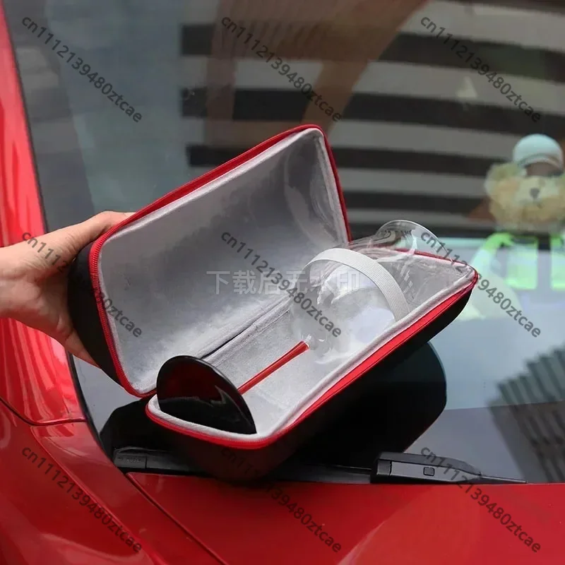 Single Wine Glass Travel Storage Bag, Shockproof Glass Protector Pouch, Portable Anti-scratch Cup Carrier for Outdoor Trip