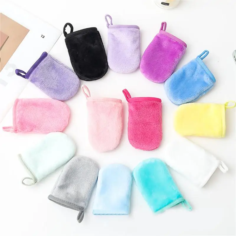 Pieces Professional Microfiber Face Cleansing Gloves Reusable Facial Cloth Pads Makeup Remover Glove Mitts Tool Unisex