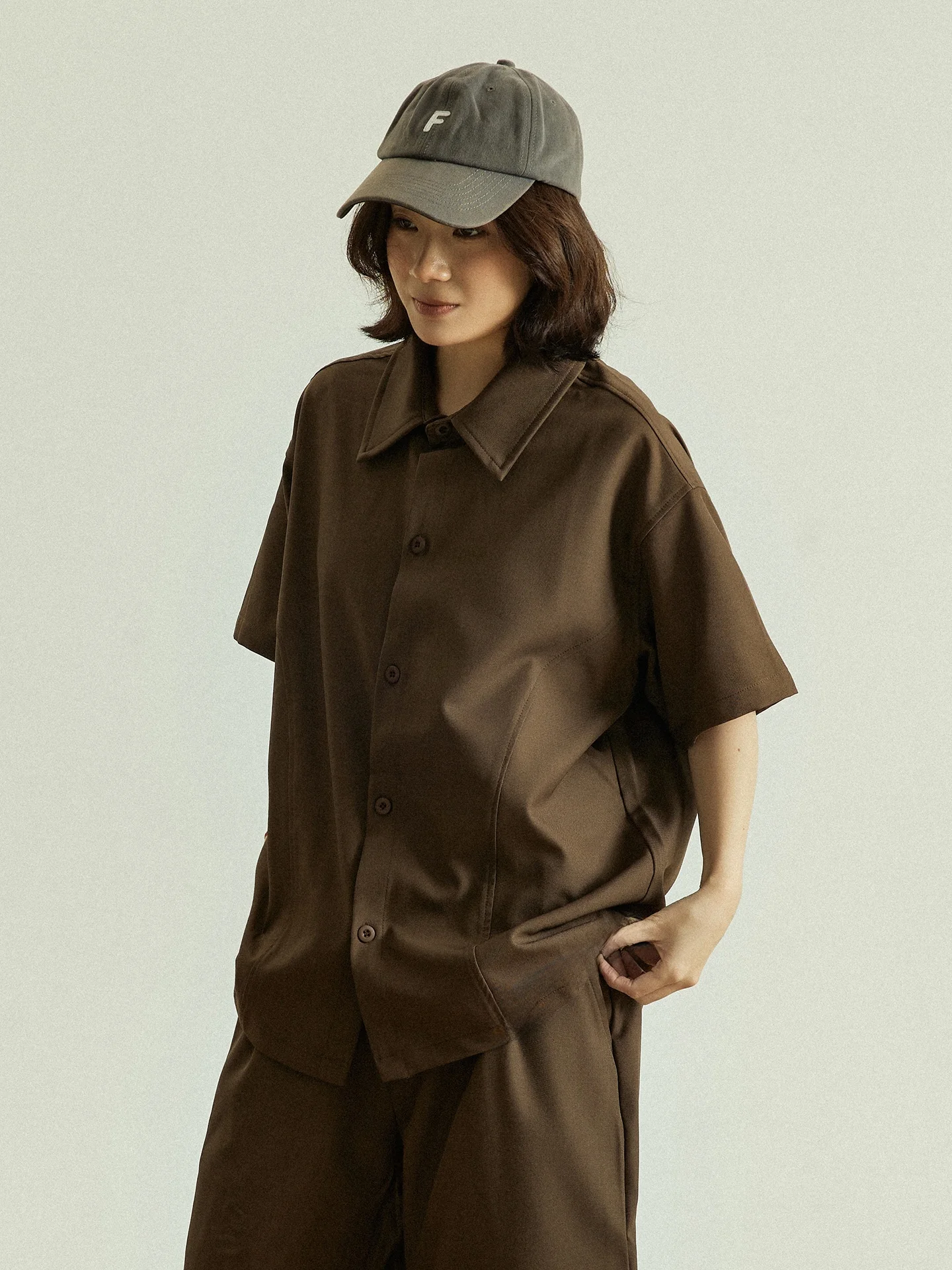 

Винтажная повседневная рубашка GoodNorth с коротким рукавом для мужчин и женщин, летняя, свободного кроя, из полиэстера, с подплечниками, без карманов