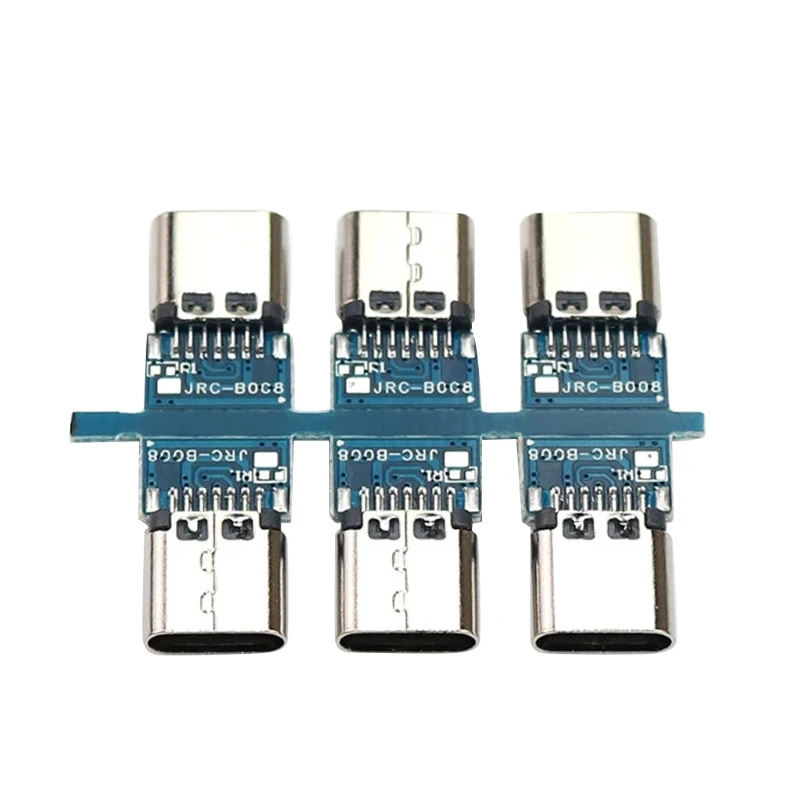 5 Pcs USB Type-C USB-C 14 pin Connector Breakout P-CB Board (female) Metal