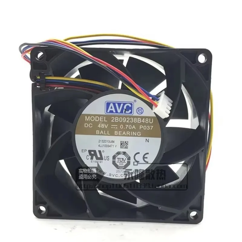 Original 2B09238B48U 90 * 90 * 38MM 48V 0.70A 9CM 4-wire PWM violent high speed frequency converter server Cooling fan
