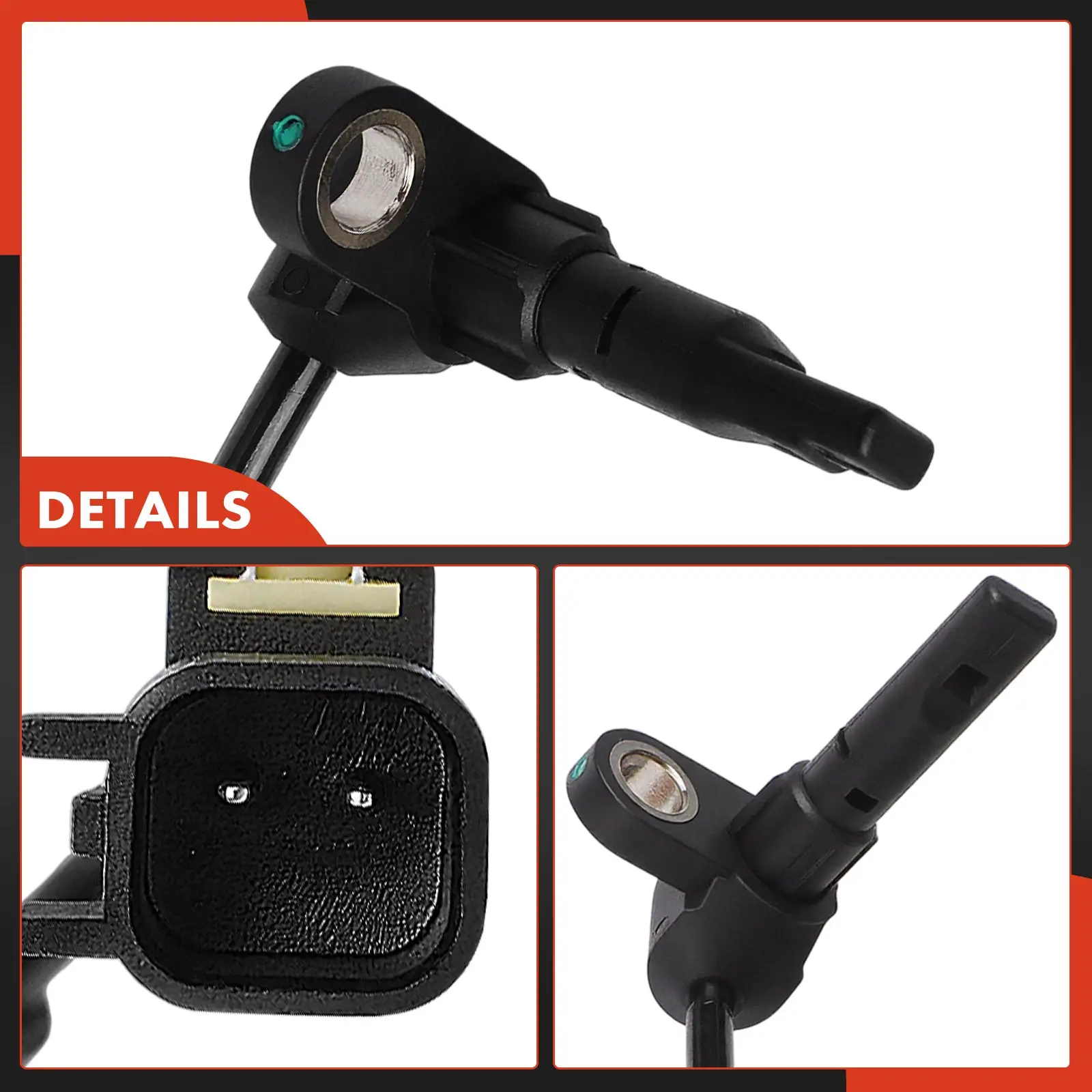 A-Premium Rear Driver or Passenger Side ABS Wheel Speed Sensor for Chevrolet Equinox 2022-2024 GMC Terrain 2022-2024 6