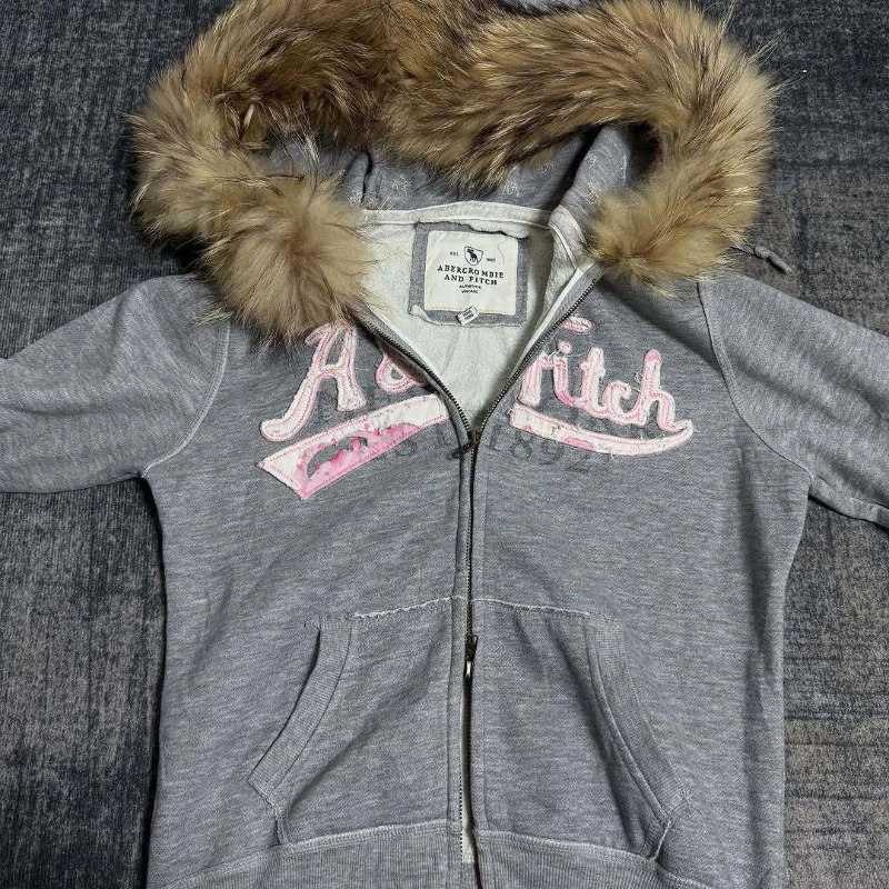 

Tailored Fashion Zipper Leather Collar Personalized Street Hot Girl Style Y2k Hoodie Slimming Clothing Coat