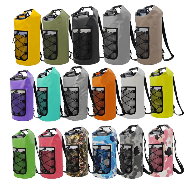 

Swimming Beach Bag PVC Waterproof Outdoor Water Sports Drifting Rafting Surfing Crossbody Bags Portable Roll Top Backpack