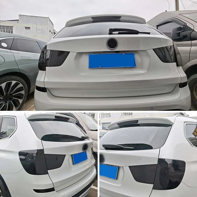 

Для BMW X3 F25 2011-2017 задний фонарь защитная крышка задний фонарь декоративный корпус автомобильные аксессуары ABS прозрачный серый