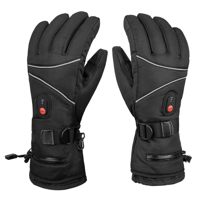 Upgraded Winter Ski Heated Gloves Battery Case Gloves Temperature Adjustment GTWS