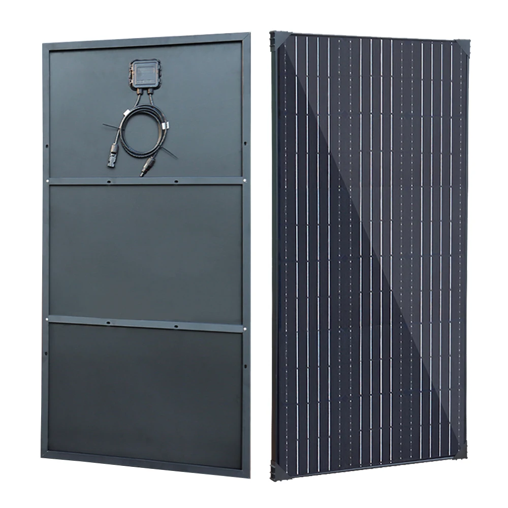 450W 300W 150W Rigid Solar Panel Kit 12v Solar Charging Panels Aluminum Frame Photovoltaic System, for Home Outdoor RV Roof