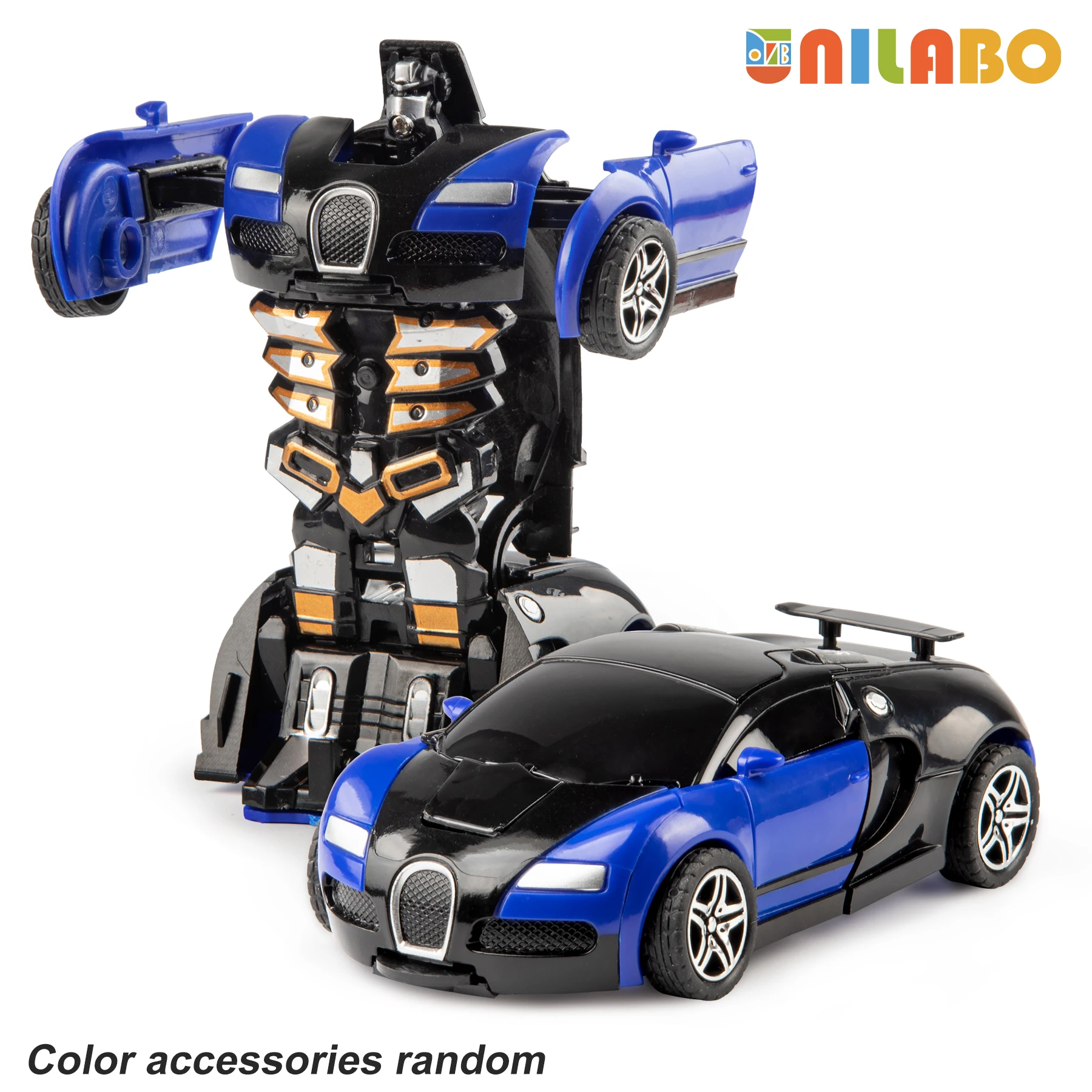 

Robot Car Toy for Kids Ages 3-6 (Exclusive Violet Edition) - 2-in-1 Transforming Police Vehicle, One-Step Collision Deformation