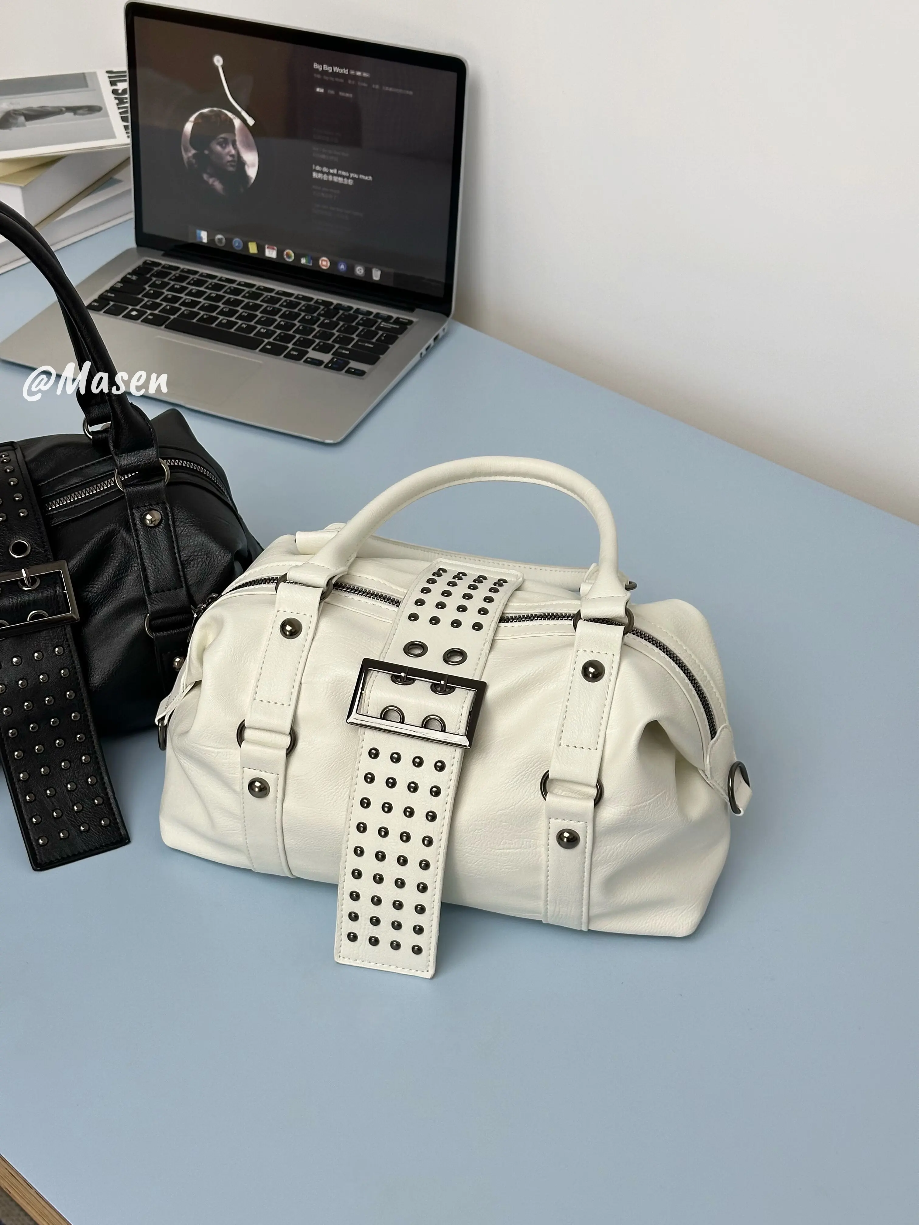 ニッチデザイナーブランドの新品高品質大容量リベットスクーター - Vintage Fashion Trends のレビューと価格