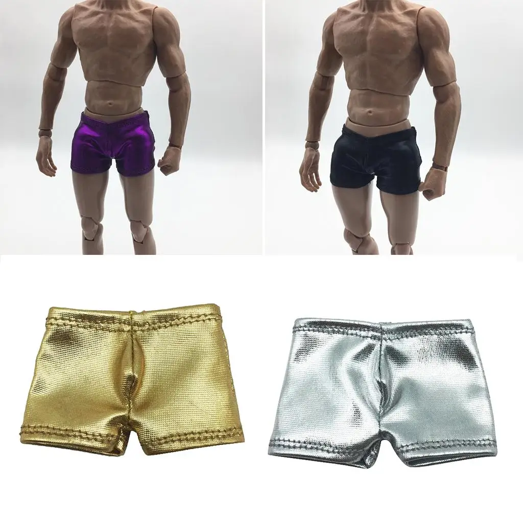 1/6th Artificial Leather Brief Shorts for 12inch Phicen Kumik