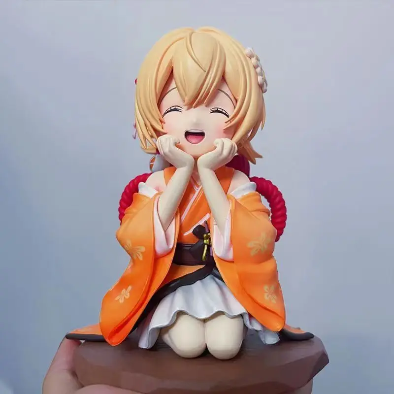 Genshin Impact Figure Yoimiya Action Figures Statue Kawaii Smile Anime Figure Gk Figurine Q Version Doll Collect Model Decor Toy