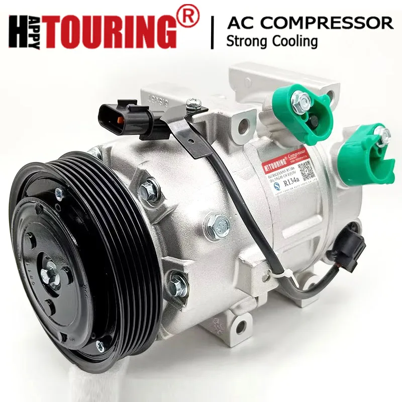 

AC Compressor For Hyundai Azera Sonata Kia Optima Cadenza 977013R000 97701-3R000 977013V110 97701-3V110 97701-3V410 977013V410
