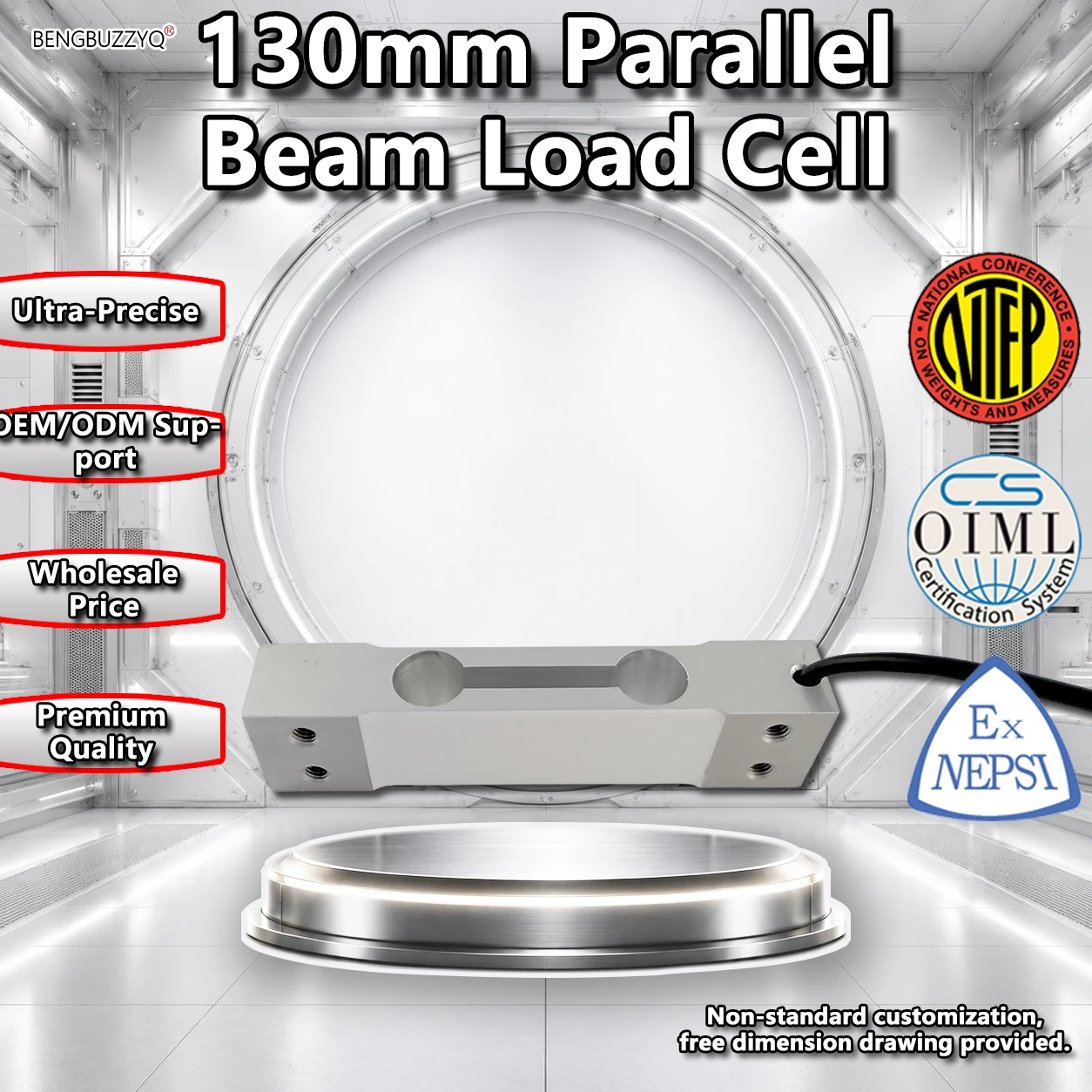 High Precision Single Point Load Cell 3kg 10kg 20kg 50kg 100kg Aluminum Alloy Weight Sensor for Platform Scale OIML C3