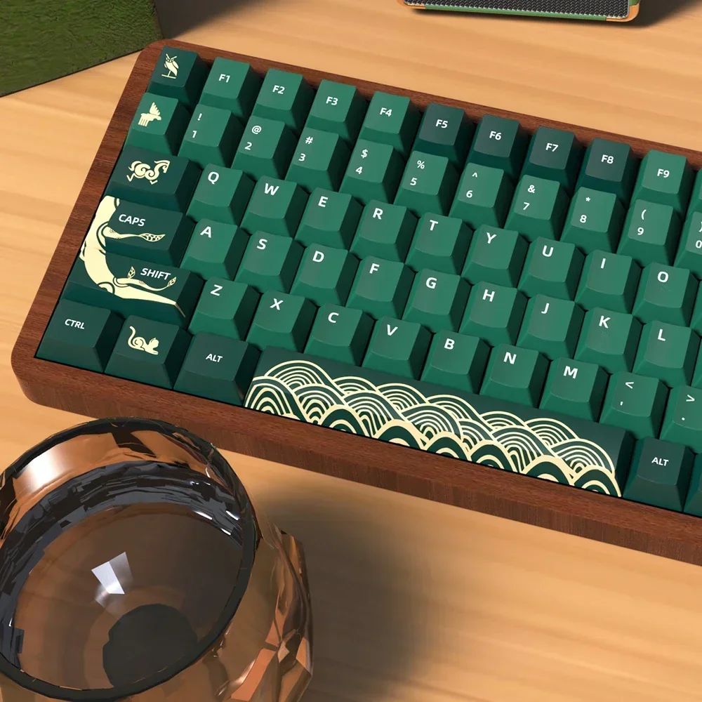 

Animal Crossing Original Keycap, Green PBT Original Height Keyboard Cap, Japanese Korean French Spanish
