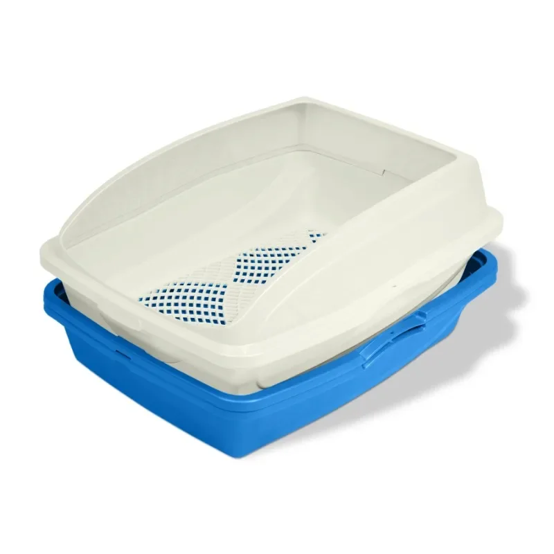 

HOME.new Framed Sifting Cat Litter Pan,Ideal for clumping litter with easy lift handles,Fast delivery