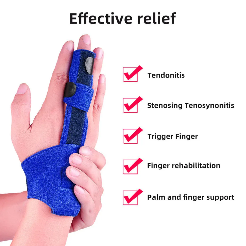 

Adjustable Pain Relief Finger Splint Brace For Arthritis Trigger Fingers Broken Sprains Injuries Support Stabilizer Wrap Guard