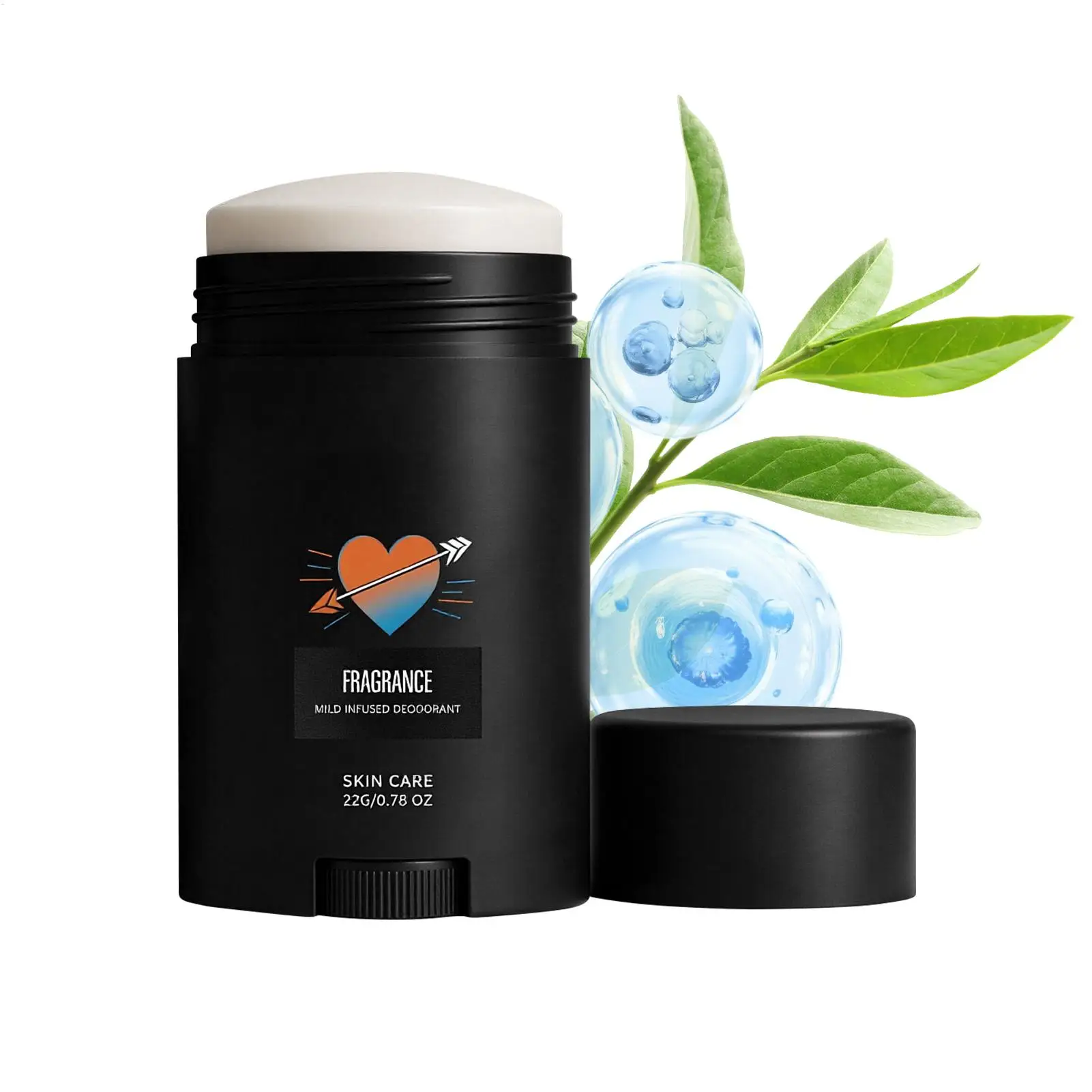 22g Aluminum-Free Men Antiperspirant Deodorant Stick, Long-Lasting Fragrance Underarm Balm, Fast-Drying Invisible Finish Travel