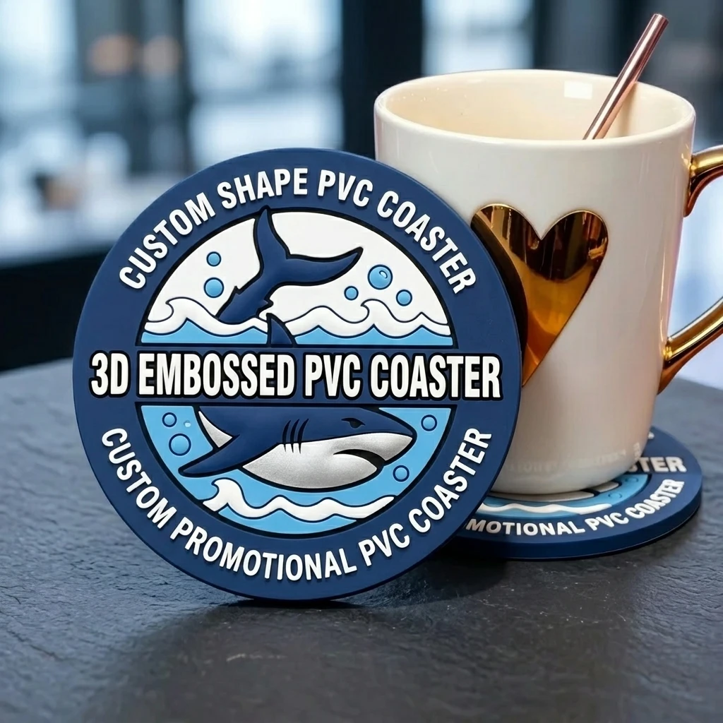 Rc Hobby Desk - Alas Gelas PVC Bulat dengan Logo