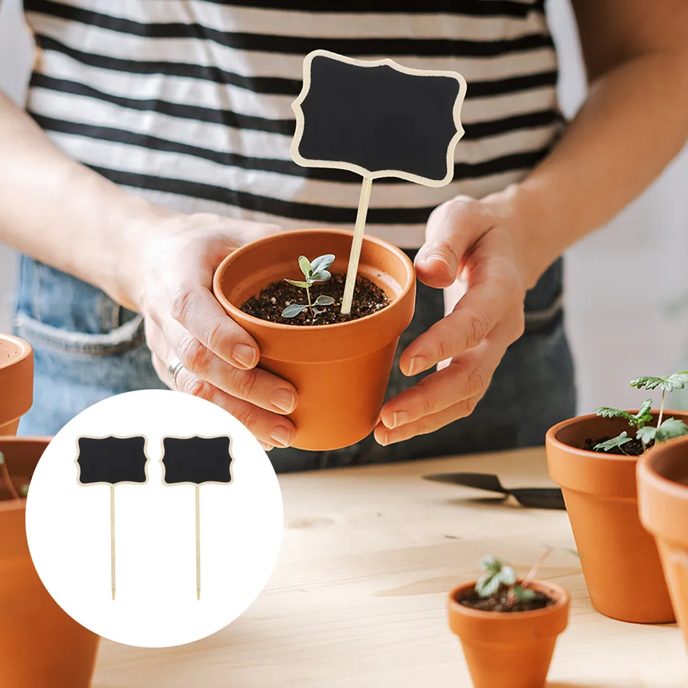 

20Pcs Small Chalkboards Mini Chalkboard Signs for Food Labels Buffet Table Place Cards Craft Fair Garden Plant Signs Reusable