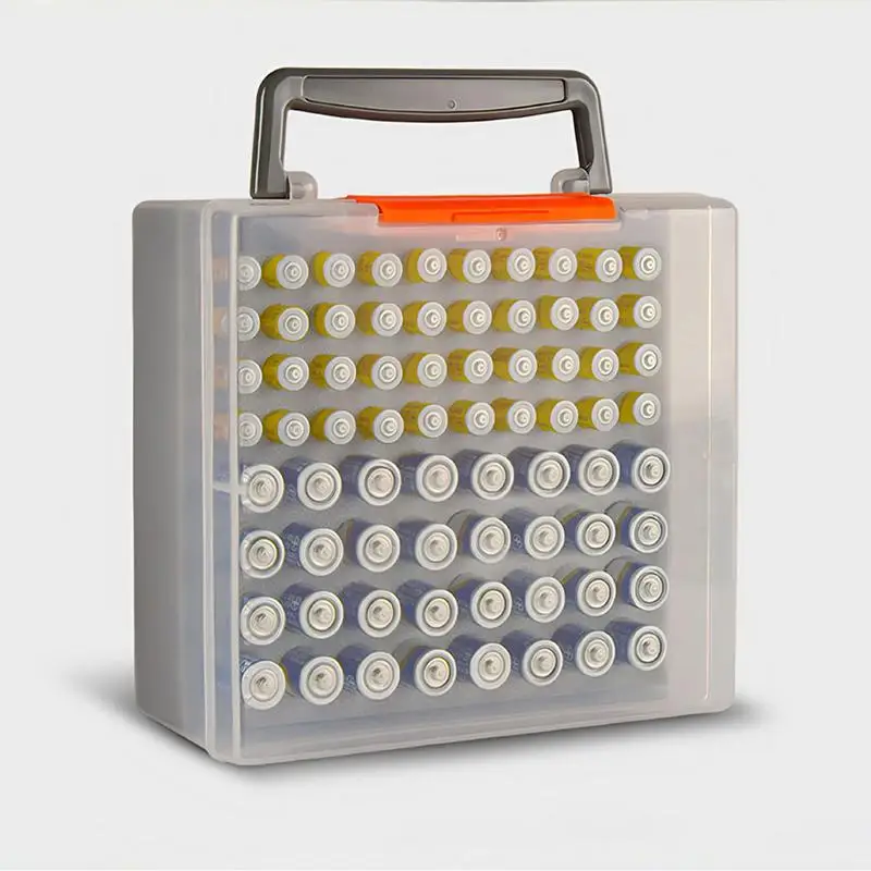 Home Drawer Organization Dispenser Holder 72 AA AAA Batteries Battery Box Case Garage Container Battery Storage Organizer Holds