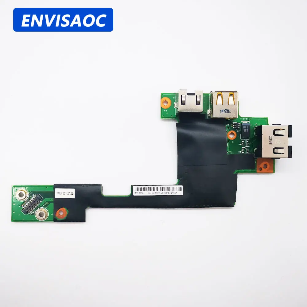 لينوفو ثينك باد T510 T510I W510 كمبيوتر محمول USB RJ45 بطاقة الشبكة إيثرنت LAN I/O المراقب جاك المجلس 63Y2125