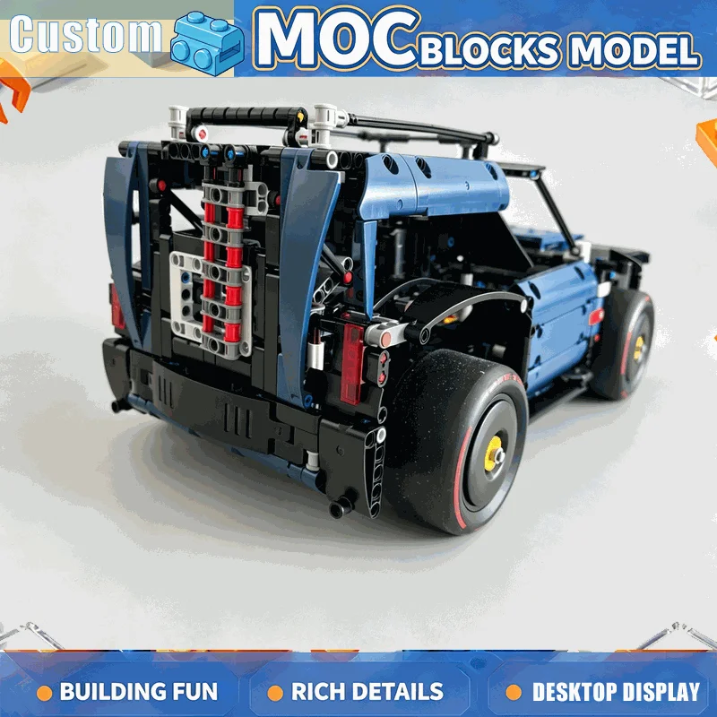 1311PCS Hybrid Sport Utility Vehicle Building Blocks Technical Racing Car Model Assembly Creative Display Collection Home Decor