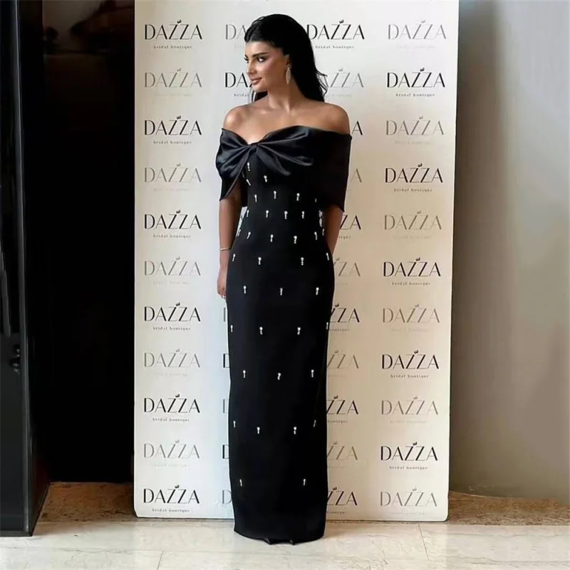 Europese en Amerikaanse high-end elegante sexy off-shoulder socialite feestavondjurk bandagejurk