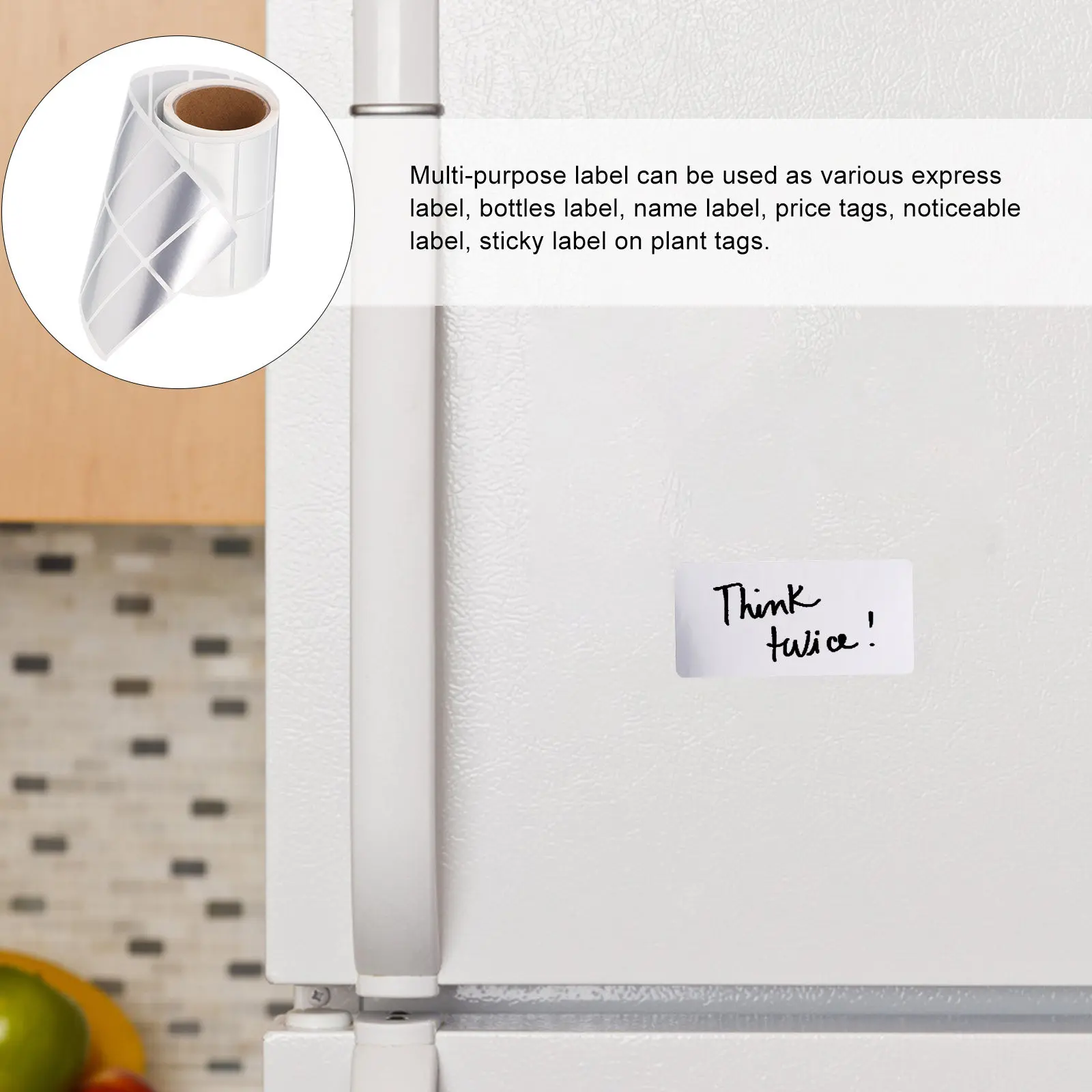 

Рулон матовых самоклеящихся этикеток для печати: для адресов доставки, имен, ценников, организации складских запасов