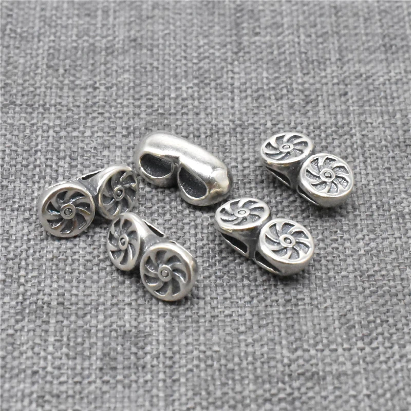 4 Pieces 925 Sterling Silver Two Hole Spiral Bar Spacers for Double Strand Jewelry
