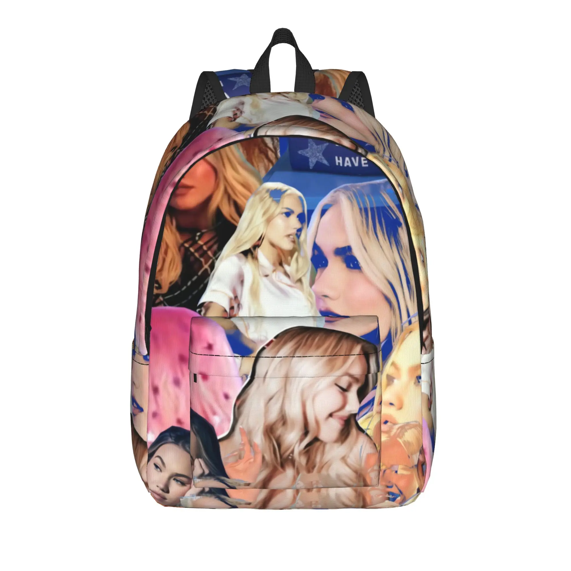 Colorful Photo Collage Freya Skye Backpack Teen  Durable Backpacks Polyester Cute School Bags Sport High Quality Rucksack