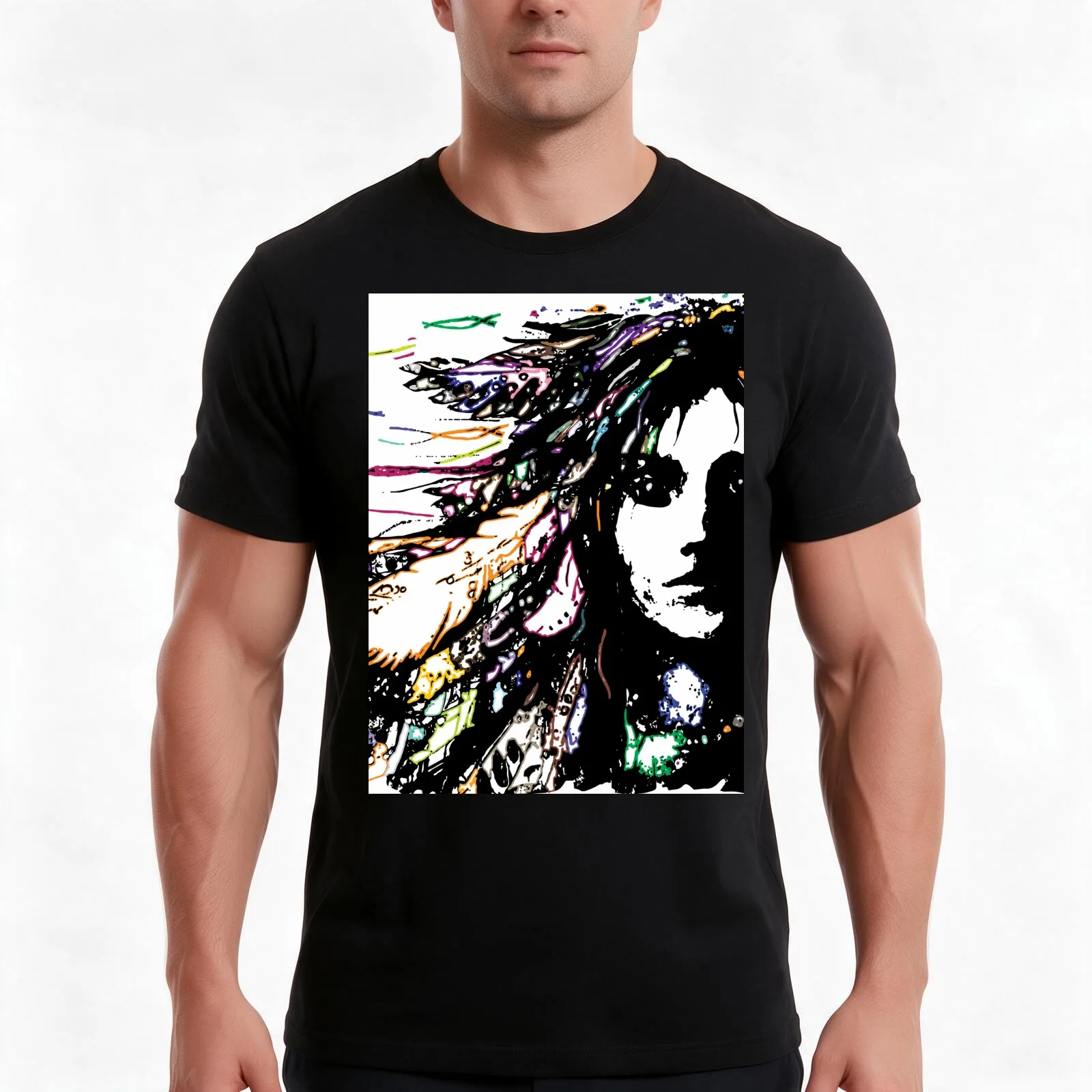 APACHE GIRL AIYANA MEANING INTERNAL BLOSSOM T-Shirt Summer Casual Cotton Tee Oversized Streetwear Tops Vintage Graphic Print