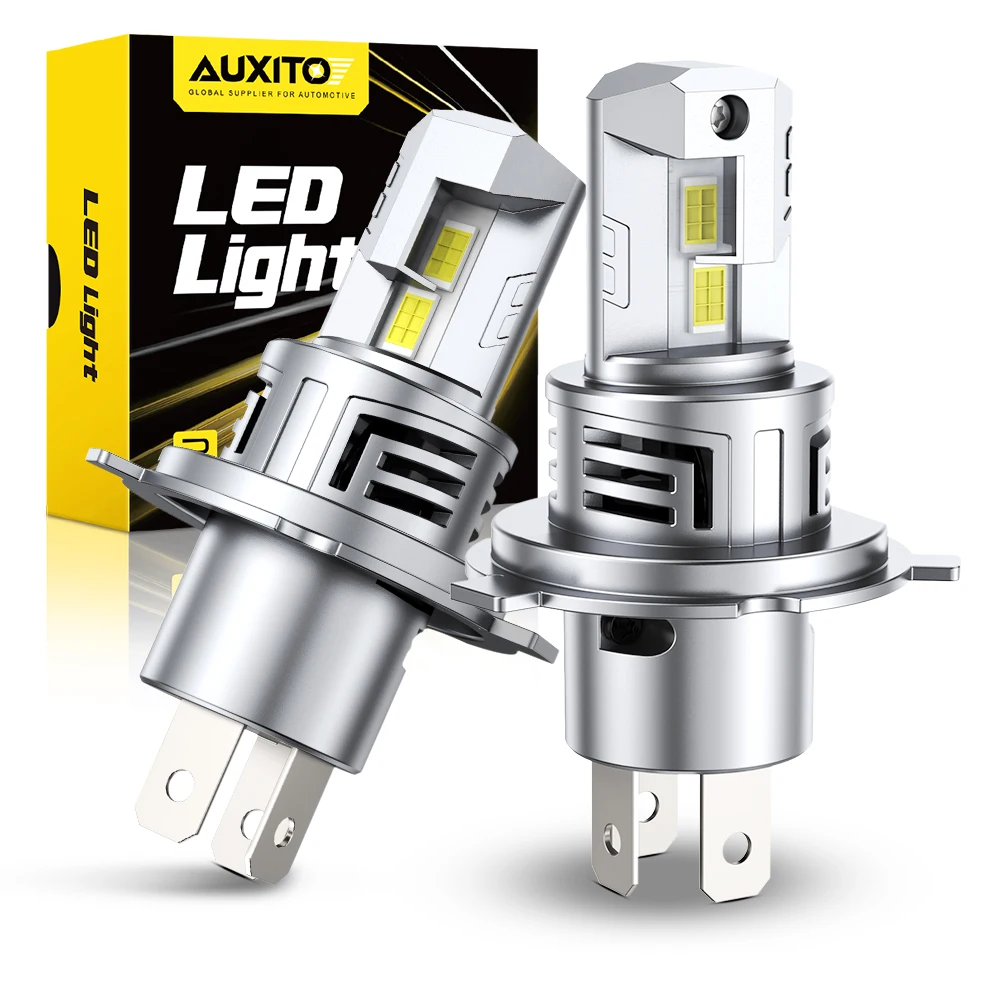 AUXITO 2X 9003 HB2 H4 LED Headlight Bulb Canbus High and Low for Audi BMW Hyundai Honda Toyota 12V H4 LED Headlamp Super Bright