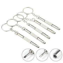 3-in-1 Mini Precision Repair Screwdriver Multifunctional Portable Eyeglasses/Sunglasses/Jewelry/Watches Repair With Key Chain