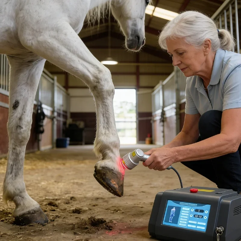 Advanced 1055mW Class IV 808nm Veterinary Laser Device for Pet Pain Relief Rehabilitation Infrared Physiotherapy Clinic