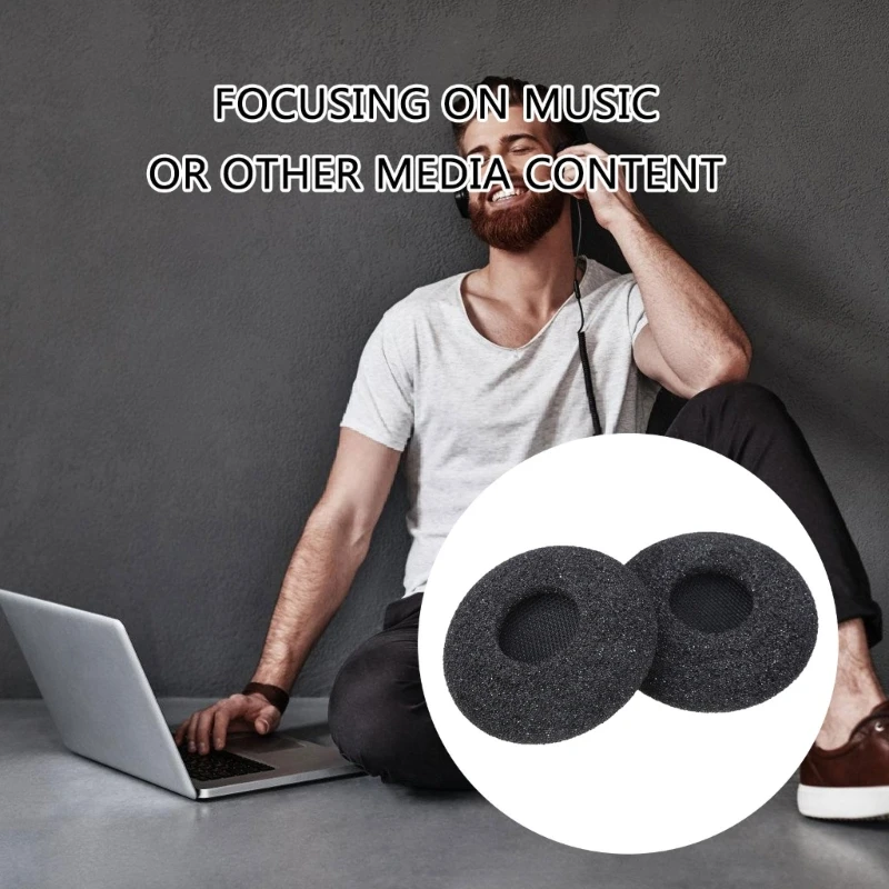 B2EF 1 คู่หมอนรองหูฟังสำหรับ BIZ 2300 2400 GN2000 หูฟังแบบมีสาย