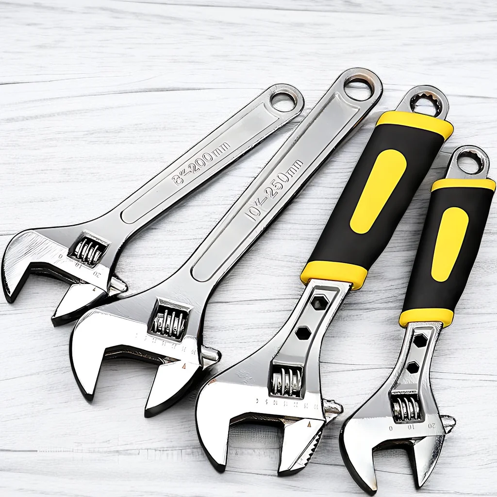 

Large Opening Adjustable Spanner Monkey Wrench - 6 8 10 12 15 Inch Size, with Slide Design and Free Shipping Household Tools