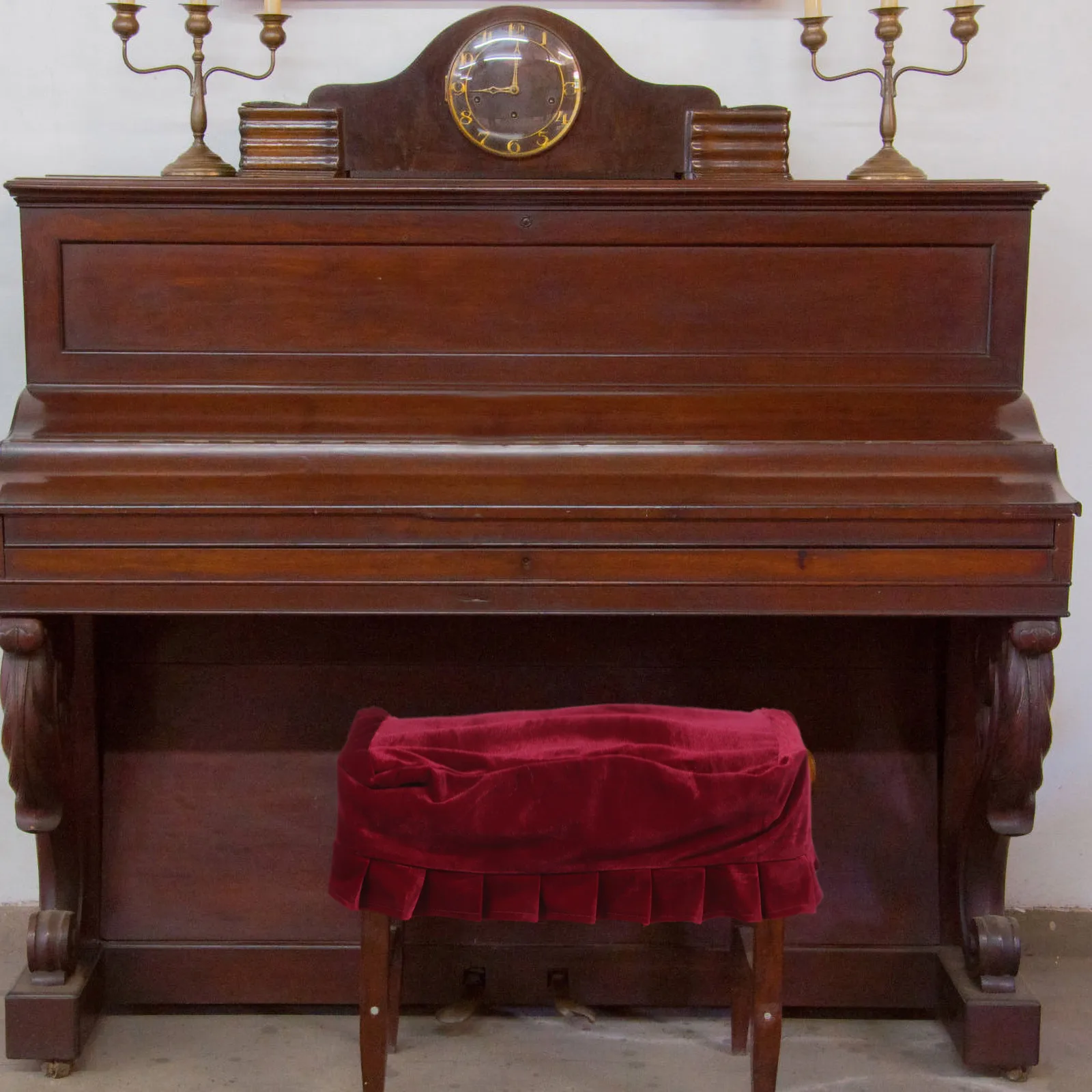 

Piano Stool Cover Pleuche Stretchable Chair Bench Protector For Dust Spill Stain Scratch Protection Sofa Covers Home