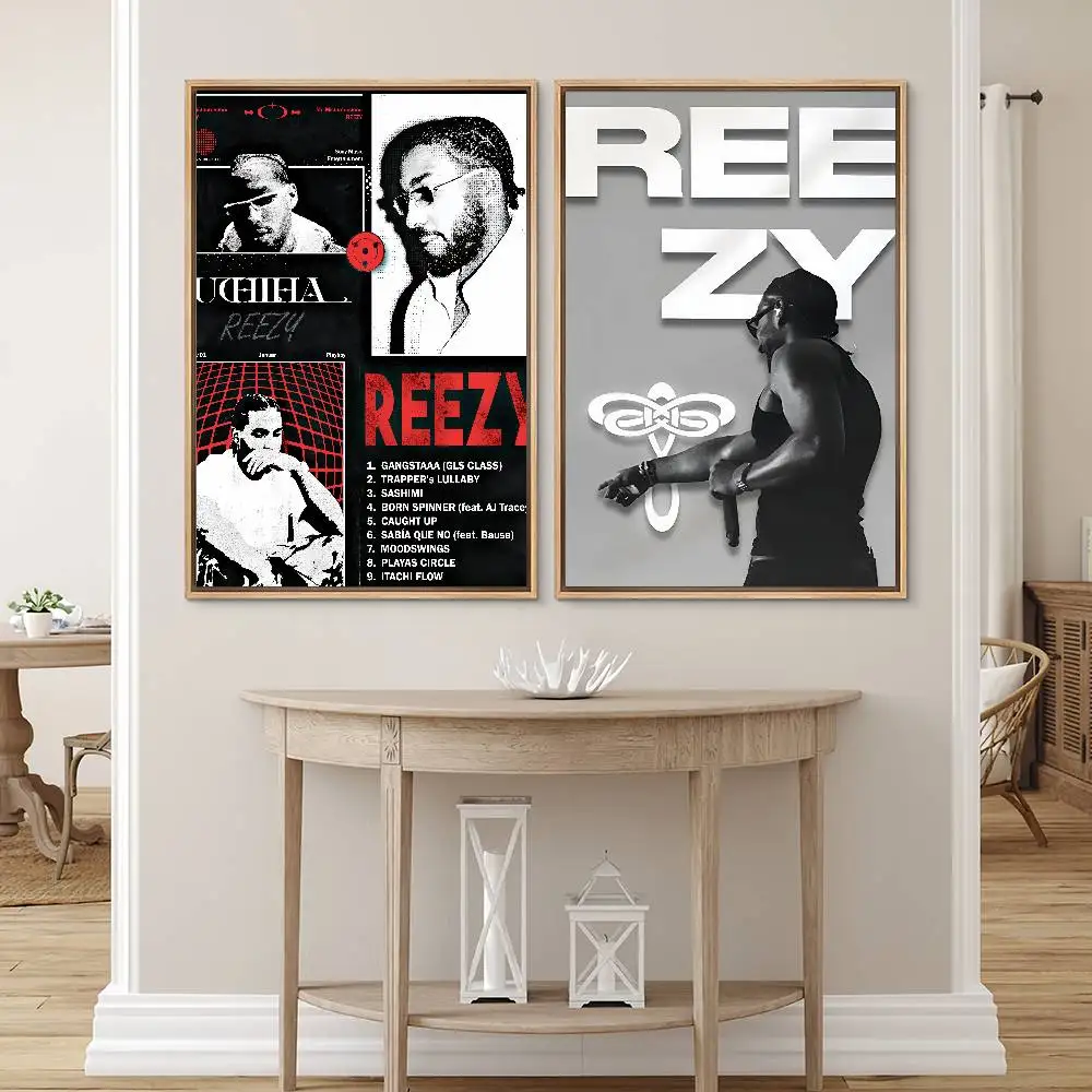 Image of Rapper R-Reezy Musikposter für Schlafzimmer, Gamer-Zimmer, Dekoration, Restaurant, Wand, trendiges ästhetisches Geschenk