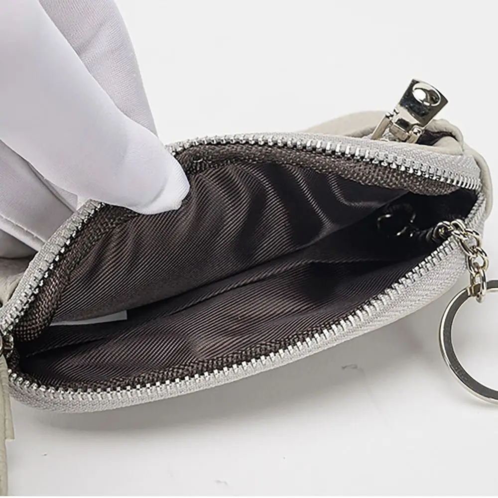 Portable Softer Leather Money Coin Purse Waterproof Wear-resistant Credit Card Holoder Zipper Pocket Purse Women