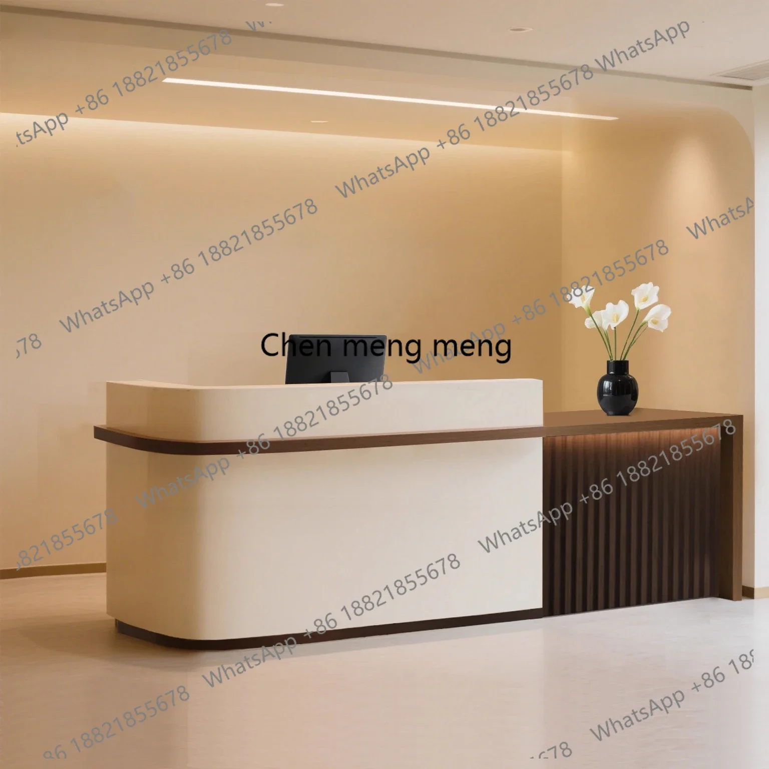 cc182Licht Luxus Schönheitssalon Rezeption Kleidung Kasse Chinesisches Teehaus Bartheke High-End-Unternehmen Empfang Cou