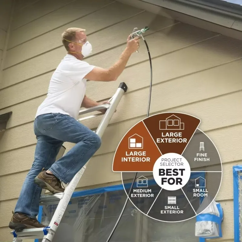 

Control Pro 190 Cart Paint Sprayer, High Efficiency Airless Sprayer with Low Overspray