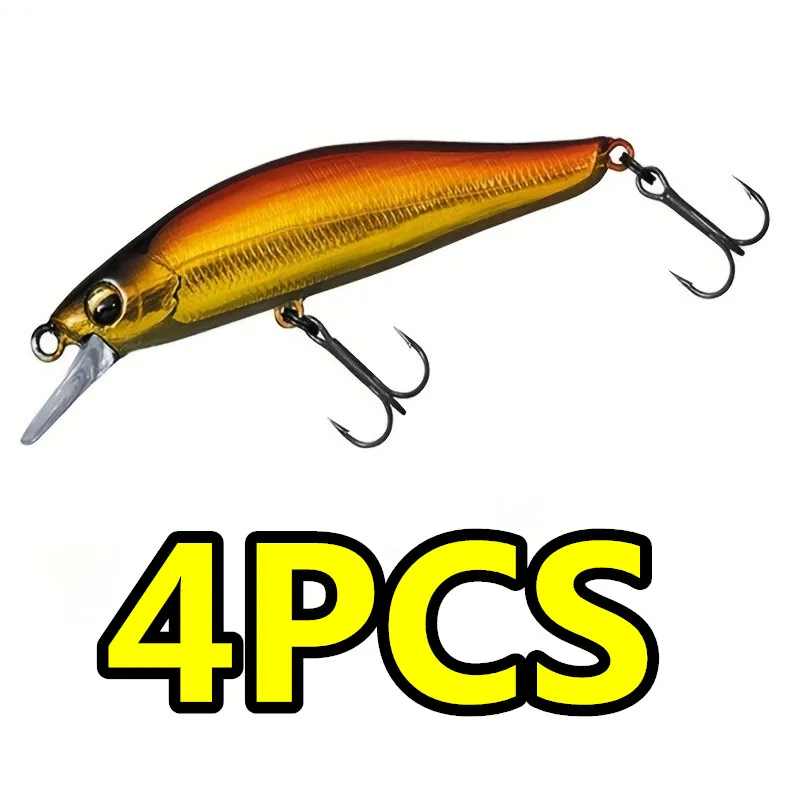 

LURETV Japan 4PCS 60mm 4.9g Long throw Submerged Minoan Army Fish, Mandarin Fish 9049