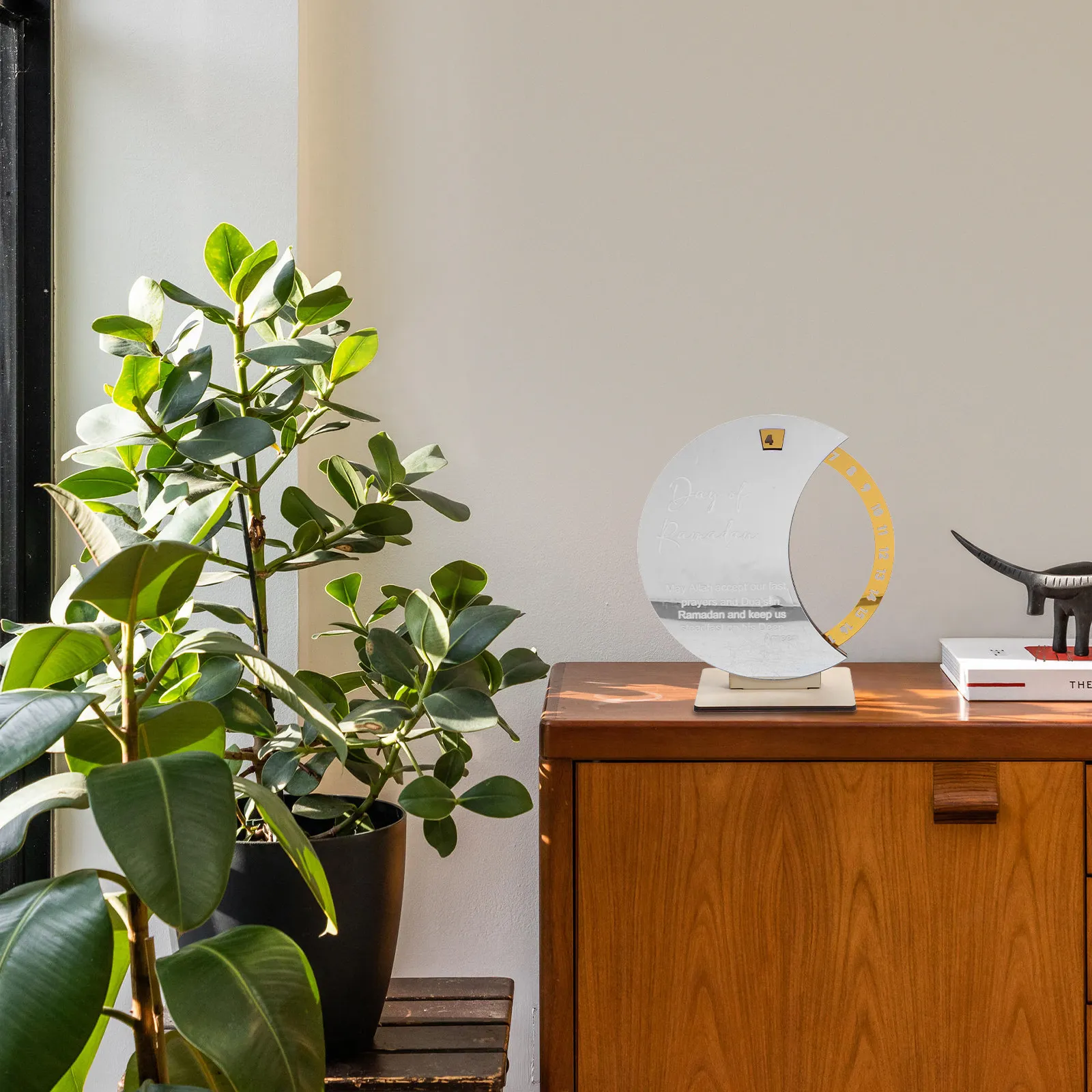 

Wooden Countdown Reminder Ramadan Advent Calendar Rotatory Eid Festival Desktop Decor Calendar Ramadan Mubarak Countdown