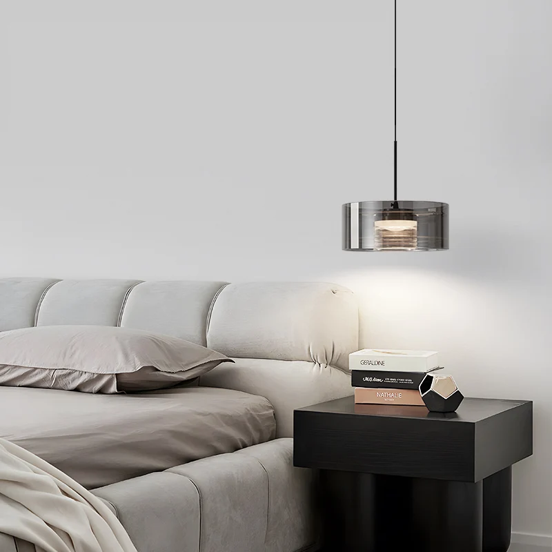 Minimalist Bedroom Small Bedside Pendant Lamp Modern Premium Adjustable Height Suitable For Dining Bars And Glass Pendant Lights