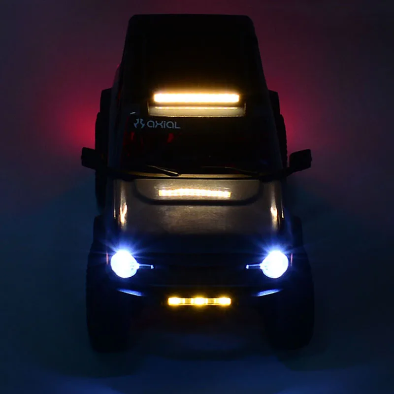 LED Roof Yellow/white Spotlights for 1/30 RC Crawler Car SCX30 Bronco Accessories