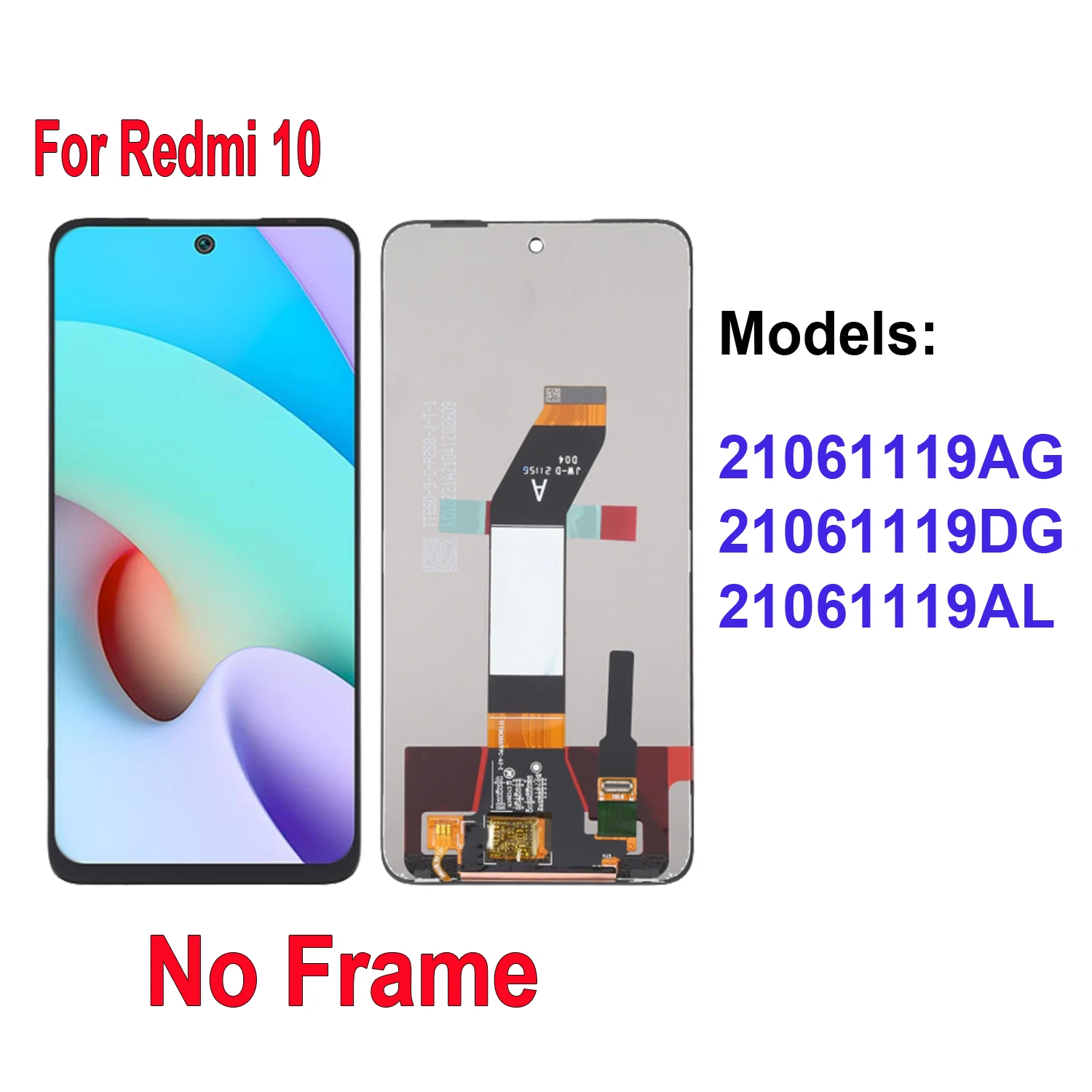 For Xiaomi Redmi 10 Prime 21061119AG 21061119DG 21061119AL 21061119BI Display LCD Touch Screen Digitizer Assembly