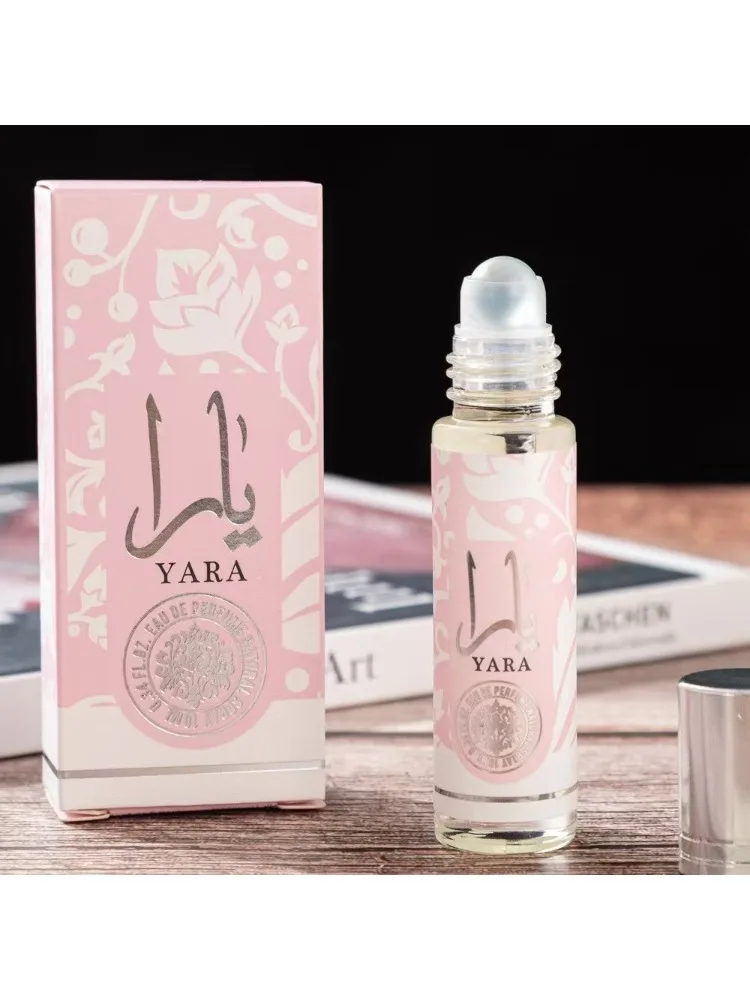 Le parfum boule arabe Yara 10ML a un parfum portable longue durée pour femme, parfum aromatique unique et décontracté pour hommes et femmes